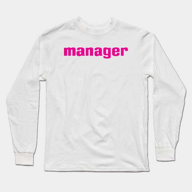 Manager Long Sleeve T-Shirt by ProjectX23 Orange